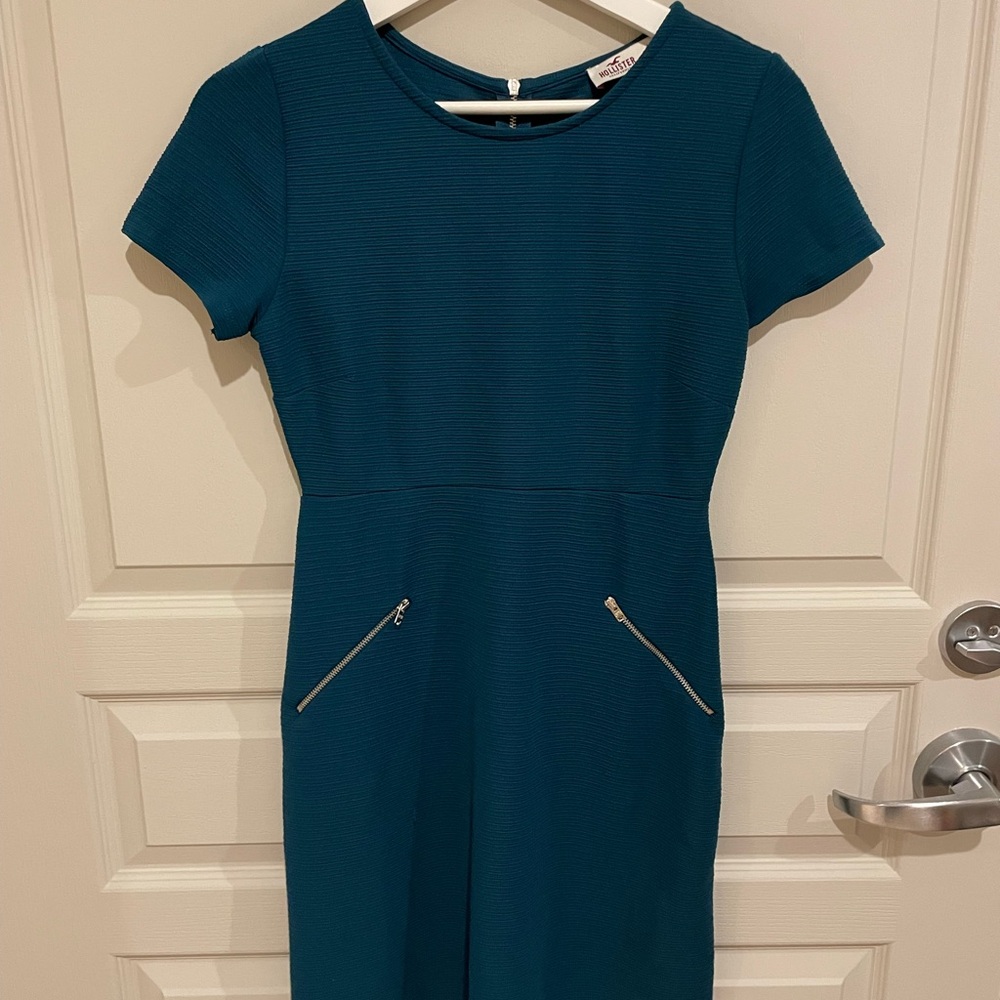 Holister Teal Short Sleeve Dress -XS